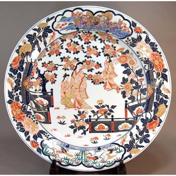 蔵出し 工芸品古伊万里 有田焼 盛皿揃 箱 秀峰作 金彩 絵付 印 蔵出し 工芸品古伊万里 有田焼 盛皿揃 箱 秀峰作 金彩 絵付 印 金襴