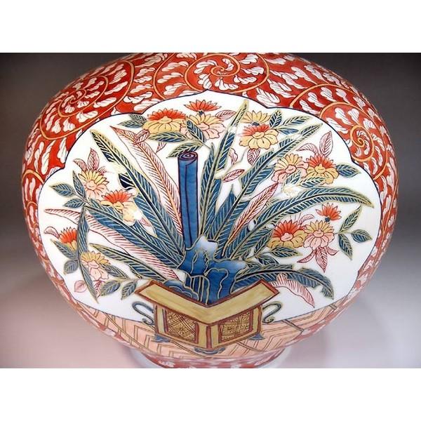 有田焼 花篭 花器 有田焼 花瓶 美術品 花器 インテリア 竹柄 深水作