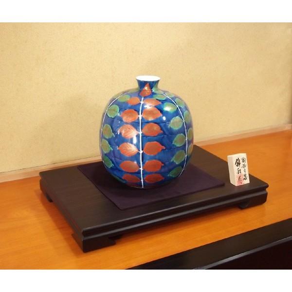 有田焼 木の葉紋様花瓶 有田焼 木の葉紋様花瓶