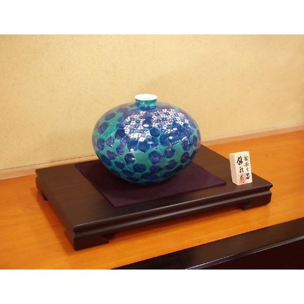 有田焼 色鍋島様式紫陽花絵花瓶｜陶芸作家 藤井錦彩 作 : 有田焼 藤井 