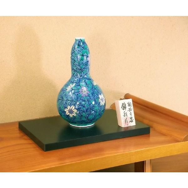 伝統工芸品　有田焼　花瓶 花瓶 金龍窯 有田焼 古伊万里 伝統工芸士 江口天童作 金彩桜花鳥図鶴首