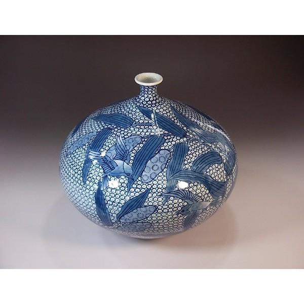 有田焼　錦彩窯　丸紋花瓶 深川製磁 【有田焼】染錦花丸紋 土瓶茶器揃 A500-25 - 佐賀県有