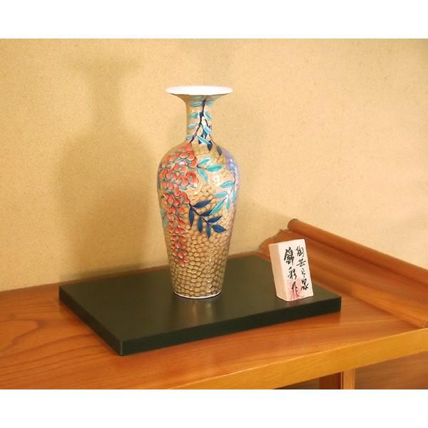 有田焼 染錦黄金藤絵花瓶｜陶芸作家 藤井錦彩 作 : 有田焼 藤井錦彩窯
