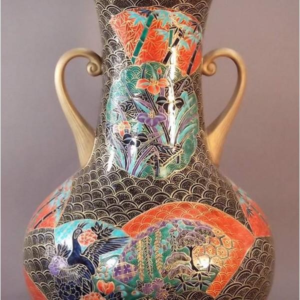 白磁花鳥文様 水差し 須恵銘 花瓶 床の間や玄関に 白磁花鳥文様 水差し