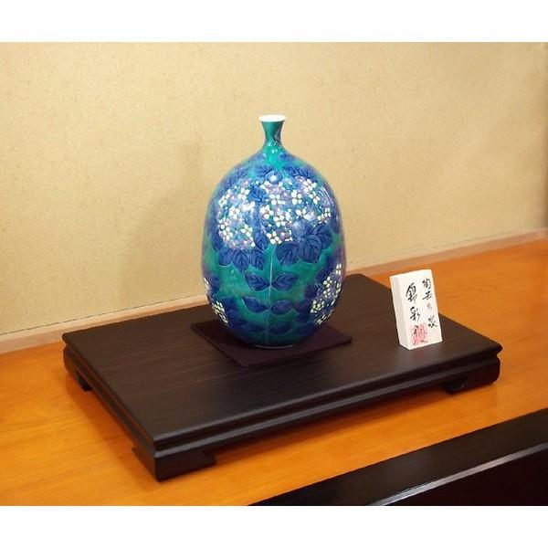 有田焼 色鍋島様式紫陽花絵花瓶｜陶芸作家　藤井錦彩 作