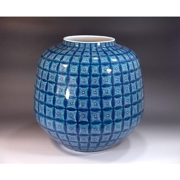 有田焼 色鍋島様式七宝文様花瓶｜陶芸作家　藤井錦彩 作