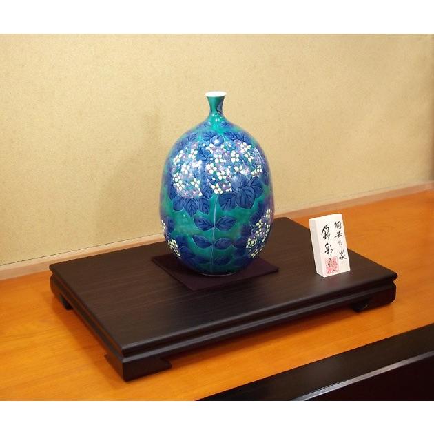 色鍋島様式紫陽花絵花瓶｜有田焼 陶芸作家　藤井錦彩作