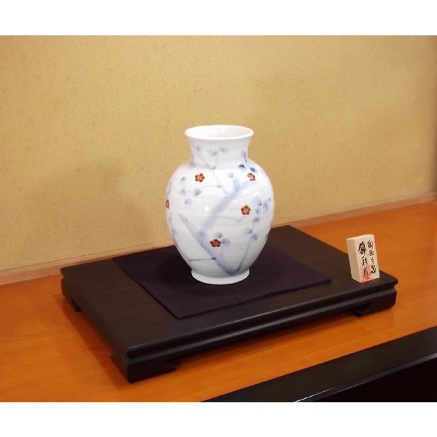金彩梅絵花瓶｜有田焼 陶芸作家 藤井錦彩作 : 有田焼 藤井錦彩窯