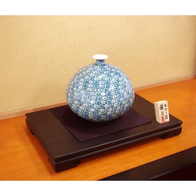 色鍋島様式小花文様花瓶｜有田焼 陶芸作家 藤井錦彩作 : 有田焼 藤井錦