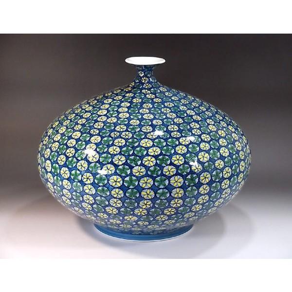 有田焼 色鍋島様式小花文様花瓶｜陶芸作家　藤井錦彩 作