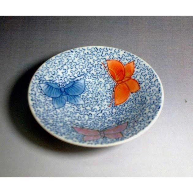 染錦蝶絵盃｜有田焼 陶芸家　藤井錦彩 作_2