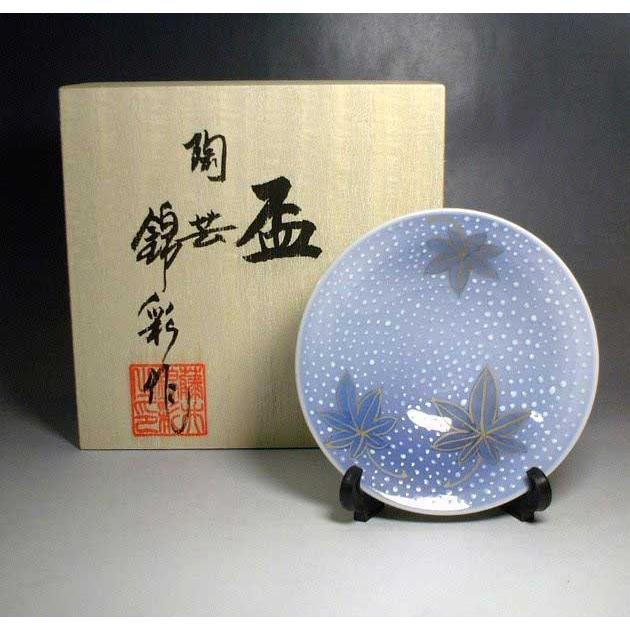和紙染金彩楓絵盃｜有田焼 陶芸家　藤井錦彩 作