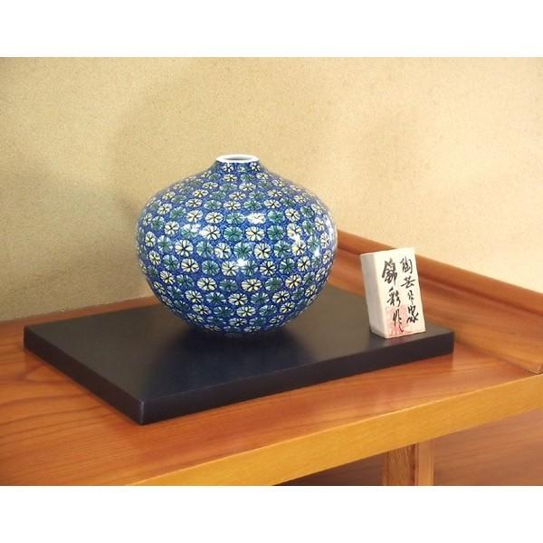 有田焼 染錦小花文様花瓶｜陶芸作家　藤井錦彩 作_3