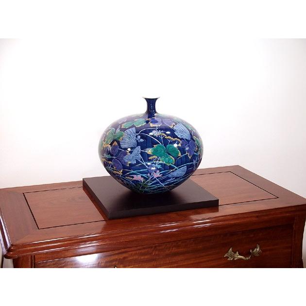 色鍋島様式草花絵花瓶｜有田焼 陶芸作家 藤井錦彩作 : 有田焼 藤井錦彩