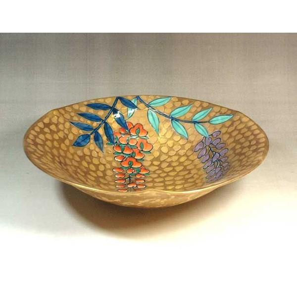 有田焼 染錦黄金藤絵器｜陶芸家 藤井錦彩作 : 有田焼 藤井錦彩窯
