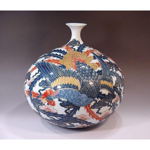 有田焼 金彩松鳳凰絵花立て｜陶物作り原作者 藤井錦彩 作 家具、インテリア-オブジェ、置き物-インテリア雑貨