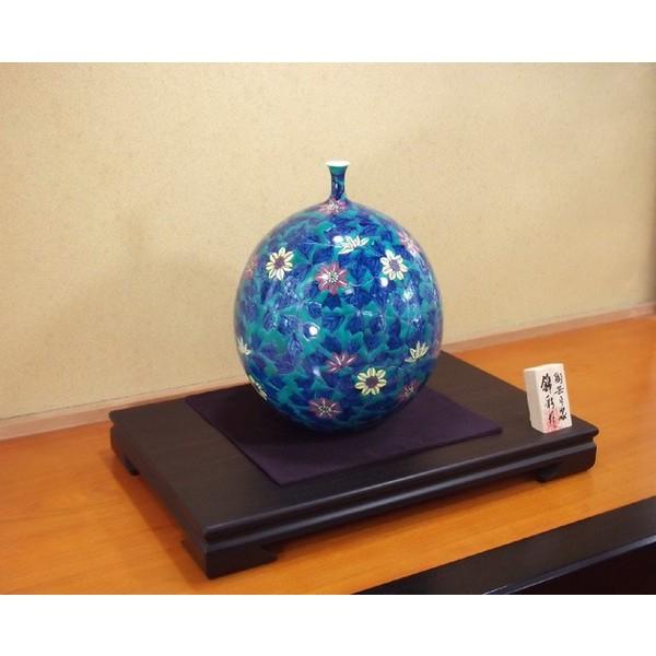 有田焼 色鍋島様式鉄線花絵花瓶｜陶芸作家　藤井錦彩 作_3