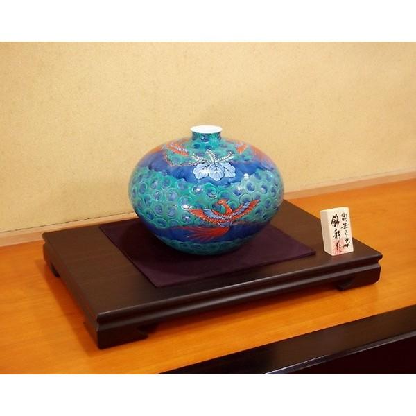 有田焼 色鍋島様式金彩鳳凰唐草桐絵花瓶｜陶芸作家　藤井錦彩 作_3