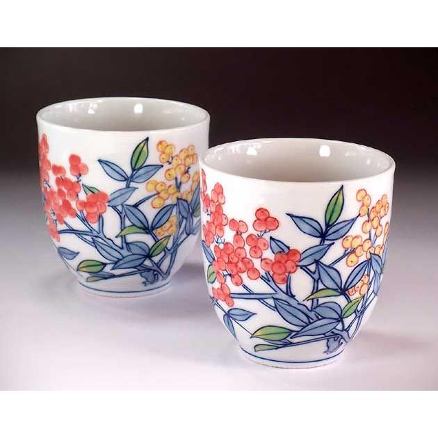南島焼　奈美ロリマーさん作品　湯呑み2個組　直径約8cm 高さ約8cm 沖縄市・南島焼「NANTOUYAKI」 思わず手に取りたくなる ポップな島の
