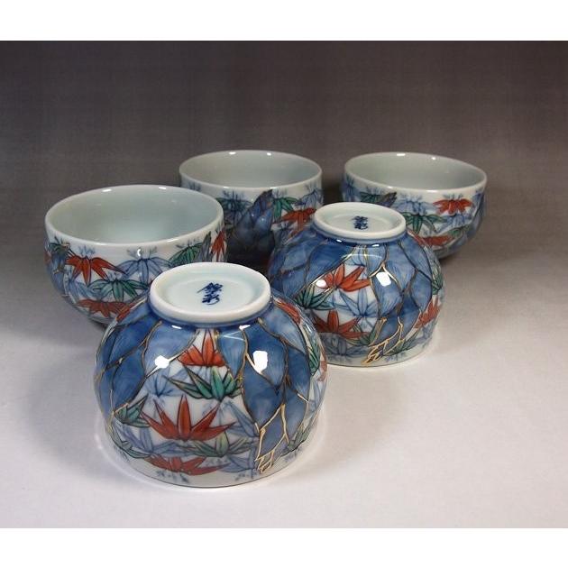 染錦金彩竹景図汲出揃｜茶器セット｜有田焼 陶芸家　藤井錦彩作　_2