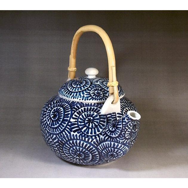 染付蛸唐草文様茶器揃｜茶器セット｜有田焼 陶芸家 藤井錦彩作