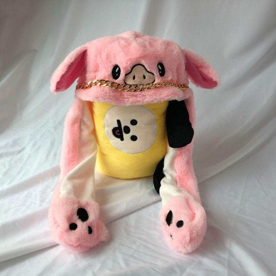 BTS(防弾少年団) bts帽子 bt21帽子ヘッドギアぬいぐるみ帽子 子供