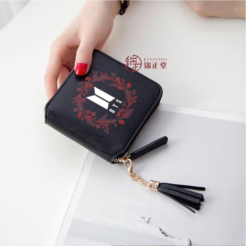 BTS(防弾少年団) LOVE YOURSELF小銭入れ ミニ財布 小さい財布 PU