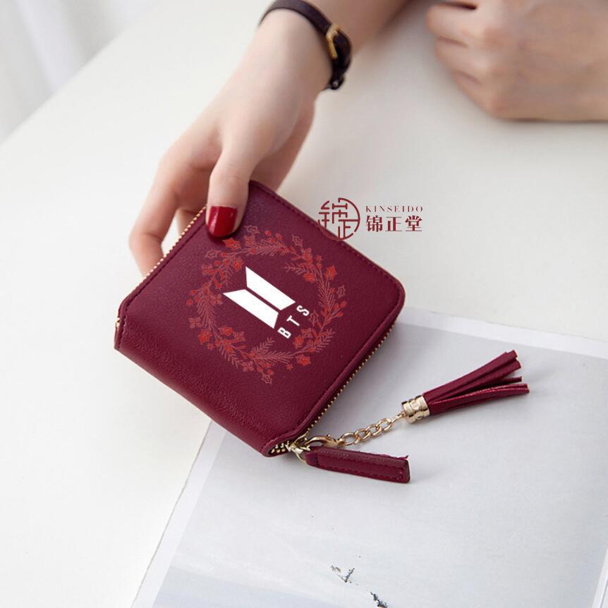 BTS(防弾少年団) LOVE YOURSELF小銭入れ ミニ財布 小さい財布 PU