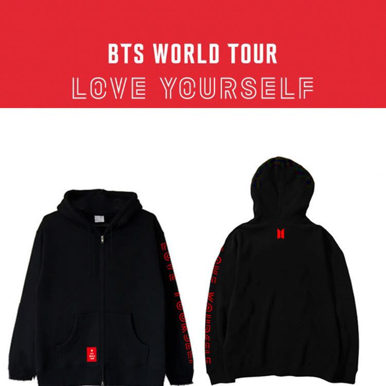新品BTS防弾少年団 LOVE YOURSELF グッズ 秋冬 パーカー スウェット