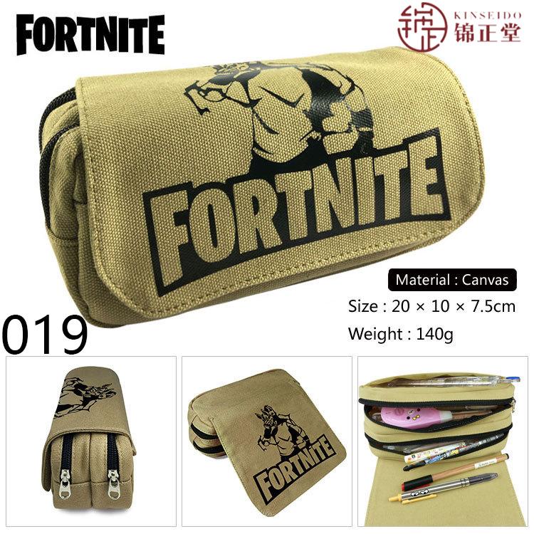 Fortnite ダブルファスナー ダブルジップ 大容量 ペンケース