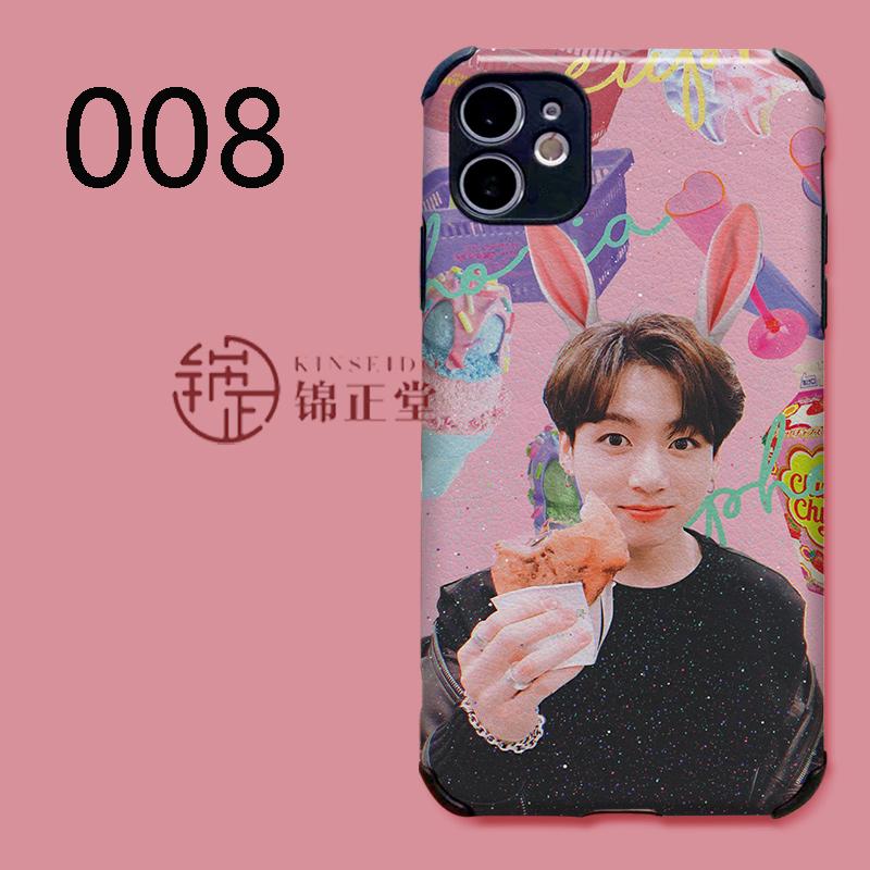 BTS iPhone 13  7 8  12 11 SE2 X XS XR XS MAX  Plus  防弾少年団 BT21 スマホケース  アイフォンケース  携帯カバー 各機種対応 シリコン 耐衝撃 韓国 流行り |  | 08