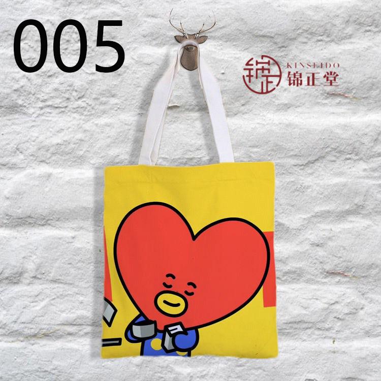 BTS(防弾少年団) 日常用/ BT21 韓流グッズ 応援 トートバッグ 帆布