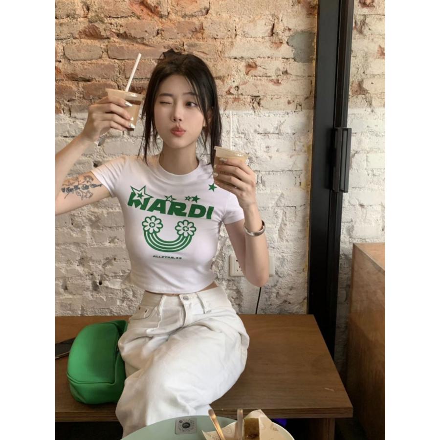 Mardi MERCREDI Tシャツ レディース メンズ トップス 半袖 丸ネック