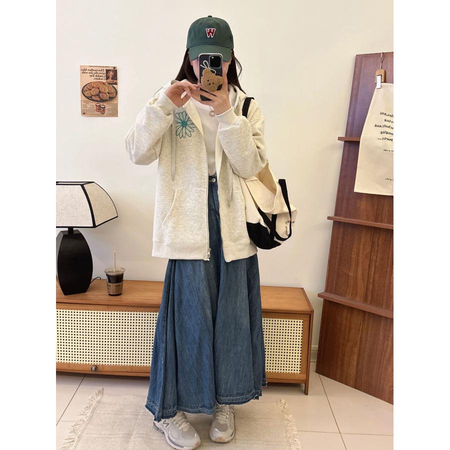 Mardi Mercredi コート着 ファスナー SWEATSHIRT スウェット シャツ 