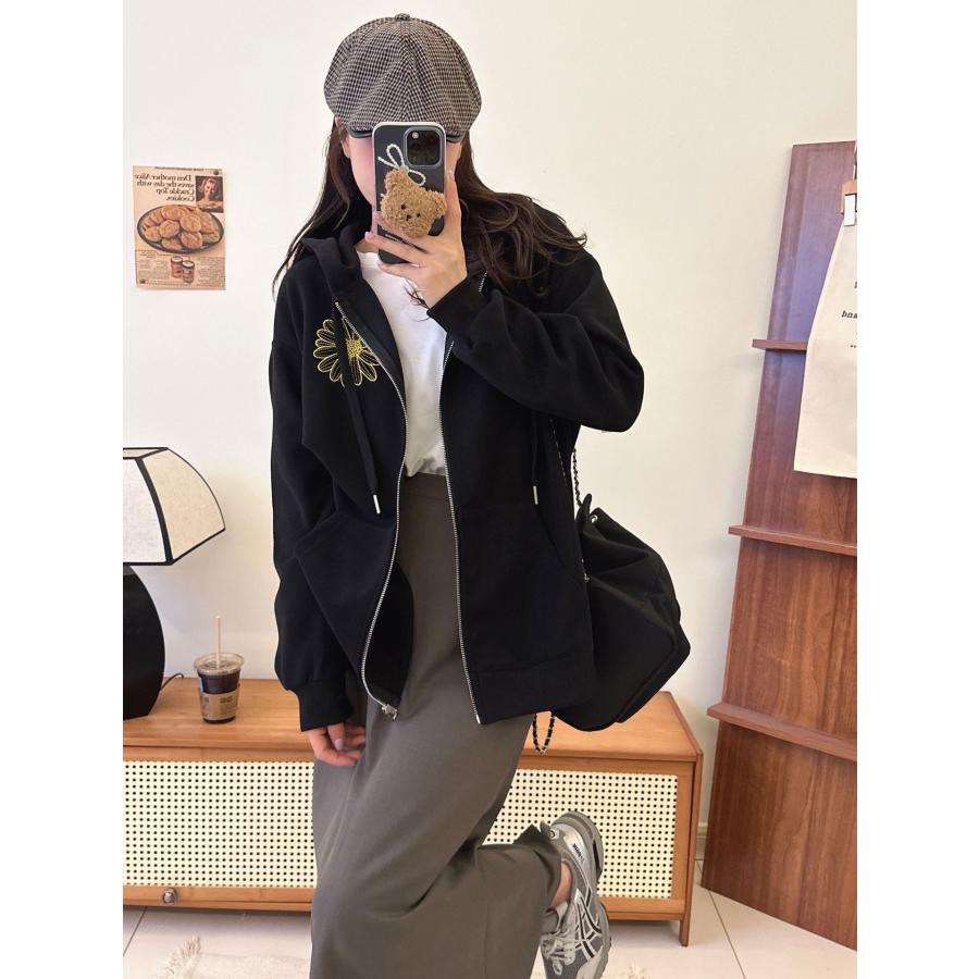 Mardi Mercredi コート着 ファスナー SWEATSHIRT スウェット シャツ