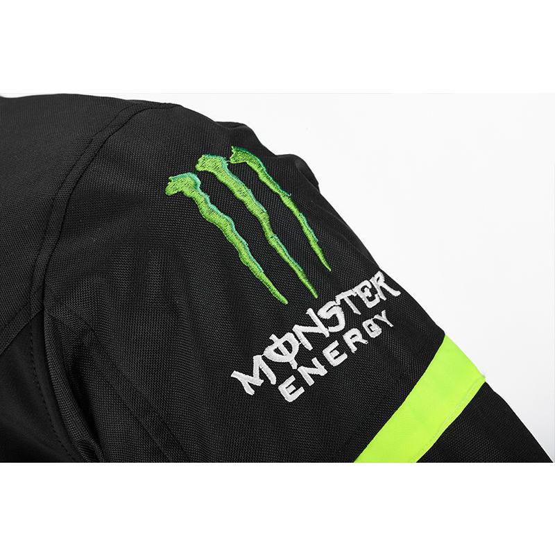 [美品]モンスターエナジー セットアップ ライダースバイクジャケット 刺繍ロゴL モンスター エナジー バイク ジャケット ライダースジャケット