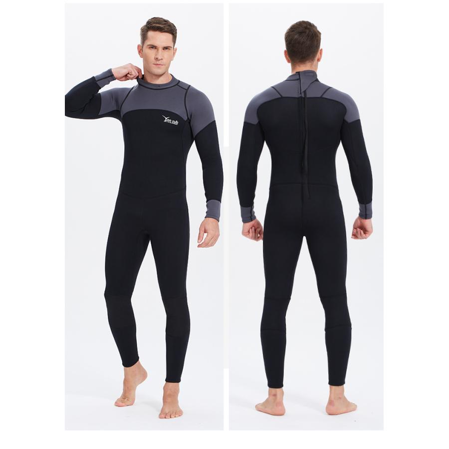 ウェットスーツ メンズ レディース 3mm フルスーツ 長袖 水着 防寒