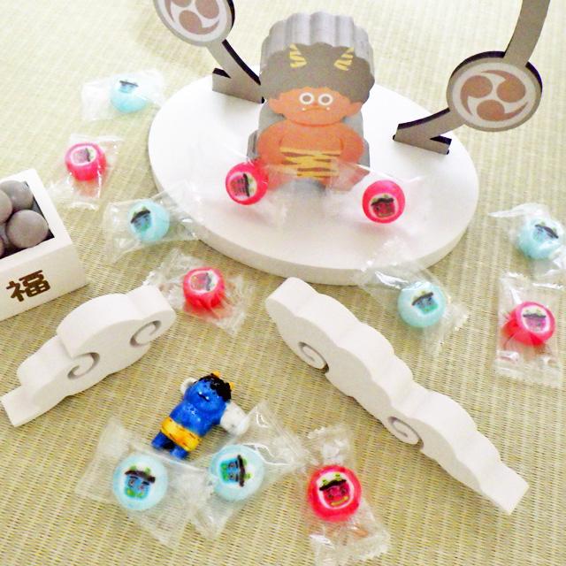 節分 お菓子 赤鬼・青鬼ミックスキャンディ 1袋50個入り : 飴