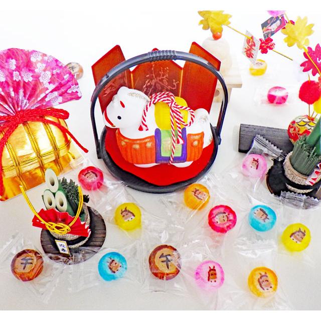 六色干支飴 200個入り×2袋セット 送料無料 業務用 えとあめ : 飴菓子