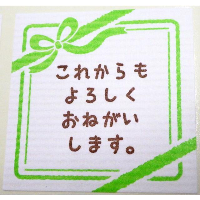 ニューデザイン 「これからもよろしくお願いします。」メッセージシール　10枚セット　手書き風｜kinsename