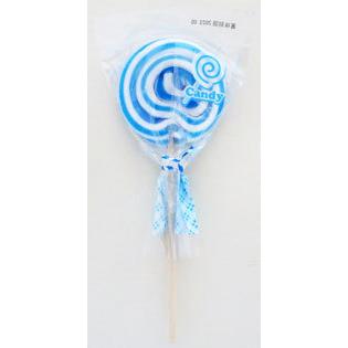 ペロペロキャンディ 青色 1本 ブルー 棒付き飴 : 飴菓子専門店 金扇