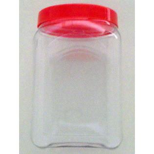 赤いフタ付き ポット容器 20個セット 送料無料 : 飴菓子専門店 金扇