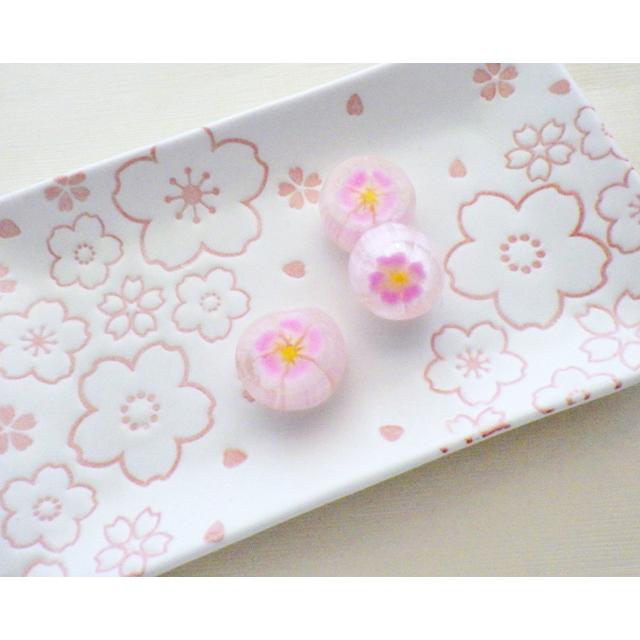 さくらキャンディ 1袋6粒入り メッセージシール付き 桜 お菓子 さくらキャンディ 1袋6粒入り メッセージシール付き 桜 お菓子