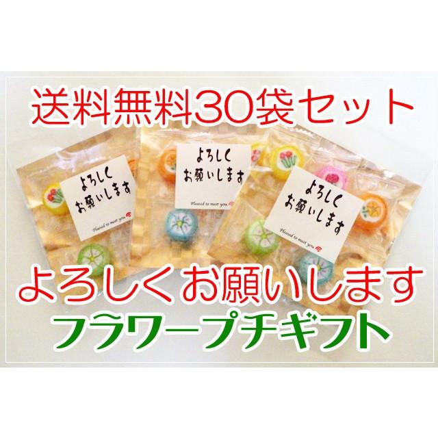 送料無料 よろしくお願いします フラワープチギフト 30袋セット 送料無料 よろしくお願いします フラワープチギフト 30袋セット
