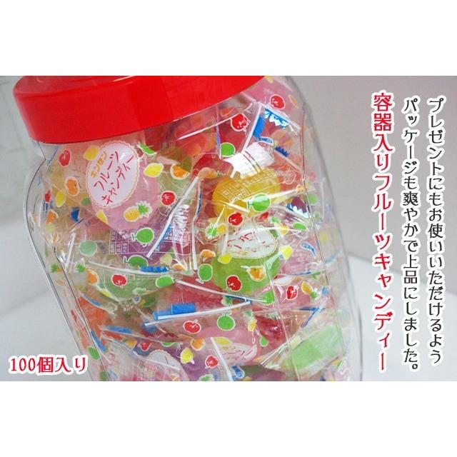 容器入りフルーツキャンディ 100個入り : 飴菓子専門店 金扇 - 通販