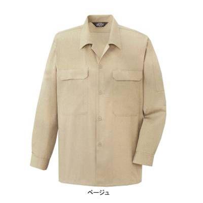 コーコス信岡 A-6658 エコ5IＶEスター 開襟長袖シャツ M・ブルー6 作業服 作業着｜kinsyou-webshop