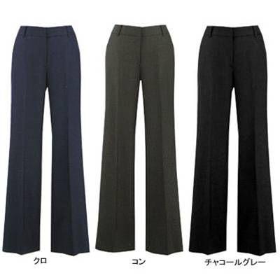 ピエ P9550 セミワイドパンツ 17号-21号 オフィスウェア : 作業服 空調