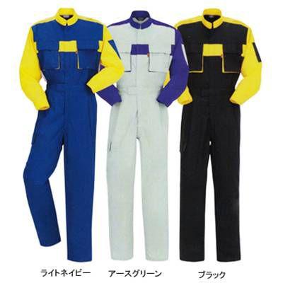 Don 4 ツナギ服 Ll ブラック5 作業服 作業着 つなぎ 激安大特価