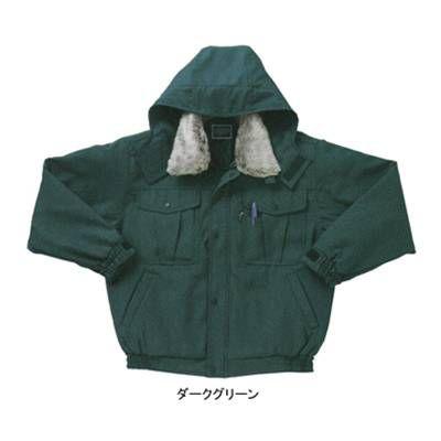 サンエス AD30180 エコ防寒ブルゾン XL・ダークグリーン57 作業服 作業着