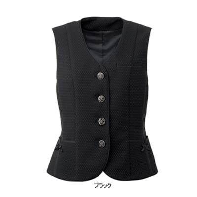 ヌーヴォ　FV30609　ベスト　制服　19号・ブラック9　事務服